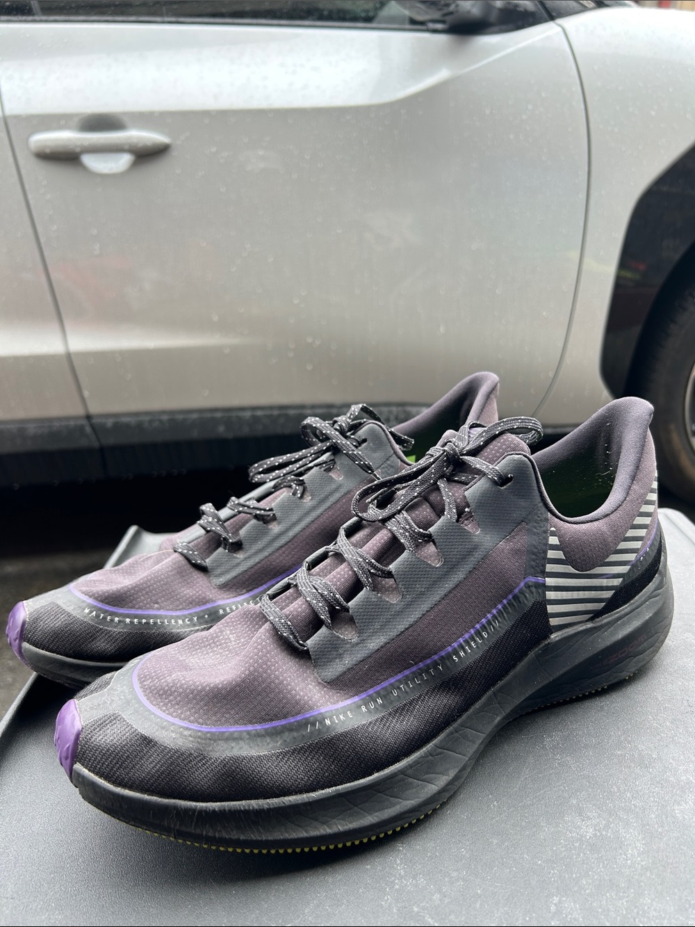 Nike Zoom Winflo 6 Shield "Oil Grey" Men’s Athletic running Sneakers Size 13